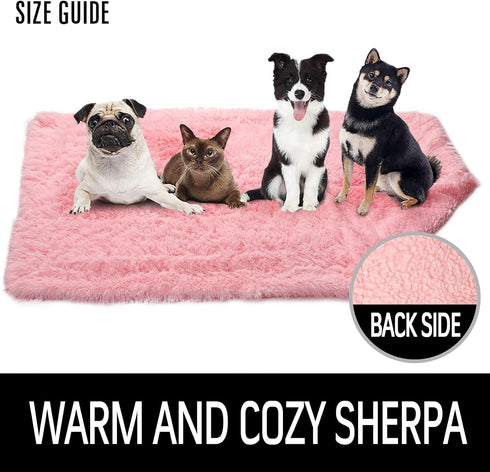 LOCHAS Luxury Fluffy Dog Blanket, Extra Soft Warm Sherpa Fleece Pet Blankets for Dogs Cats, Plush Faux Fur Throw