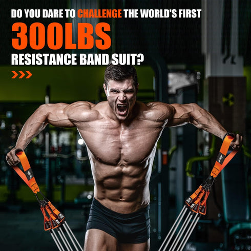 Resistance Bands - Heavy Exercise Bands with Handles for Working Out, Muscle Training, Strength, Home Gym Equipment