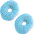 2 PCS Blue Donut Shape Plush Pet Toy - Lovely Squeaky Chew Toy with Chew Guard Technology for Dogs