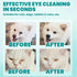 220 Counts, MEDUWEDU Eyes Wipes for Dogs & Cats Grooming Kit Care for Dogs and Cats, Prevent Tear Stains, Eye Debris