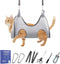 ATESON Pet Grooming Hammock Harness for Small Dogs & Cats Nail Trimming,