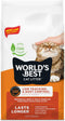 WORLD'S BEST CAT LITTER, Low Tracking & Dust Control, Multiple Cat Unscented 15-Pounds, Quick Clumping