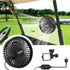Roykaw Portable USB Powered Golf Cart Fan - Compatible with EZGO Club Car Yamaha Models, 3 Speed & 360° Rotation