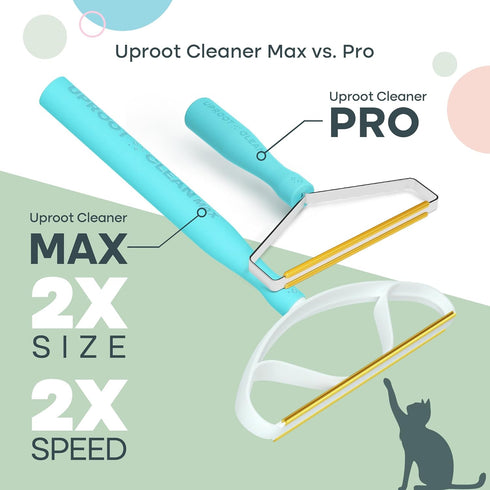 Uproot Cleaner Max Dog Hair Remover for Car & Carpet, Rake for Pet Hair Removal, Easy Cat Hair Remover for Fabrics