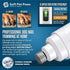 Dog Nail Grinder - Ultra Quiet Rechargeable Trimmer with 2 LED Lights, 2-Speed for Small, Medium and Large Dogs