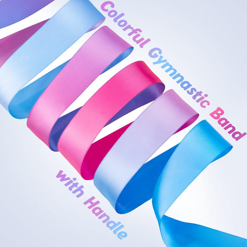 Gymnastics Ribbon 2 Pack, Colorful Dance Band with Stick, Ideal for Children’s Birthday Party or Christmas