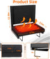 3 17inch) Fitense Heated Stadium Seat for Bleachers with Back Support, Folding USB Levels Heated Stadium Chair