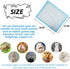 100 Chinchillas Tfwadmx Pcs Rabbit Pee Pads Disposable Cage Liners Leak-Proof Super Absorbent Potty Training Pad