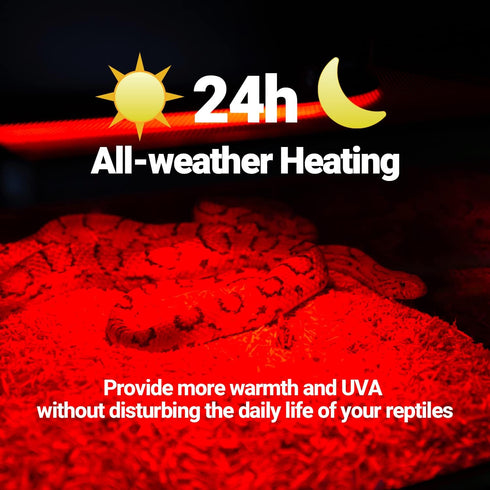 4 Pack Bulbs,100W Bulb (75, WACOOL Reptile Heat Lamp Infrared Basking Spot Light for Reptiles & Amphibians, Red Heat