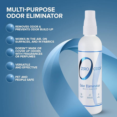 Closet- 8oz 1000 Zero Odor Multi-Purpose Odor Eliminator - Eliminate Air & Surface Odor Patented Technology Best