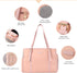Lasaviin Fashion Dog Purse Pet Carrier Leather Bag for Small Dogs Cats Puppy, Portable Tote Bag Airline Approved