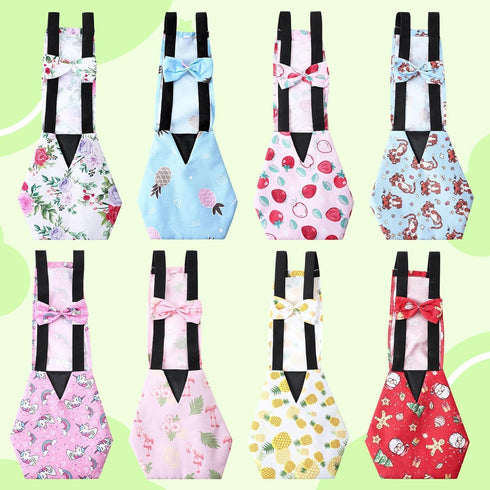 8-Pack Adjustable Chicken Diapers - Reusable Waterproof Duck Diapers for Poultry (Large)