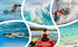 Waterproof Waist Pouch 2-Pack, Dry Bag Fanny Pack for Swimming, Snorkeling, and Beach Activities