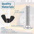 20 Set M6 Pet Carrier Fasteners, Kennel Replacement Bolts and Butterfly Nuts for Pet Carrier Hardware