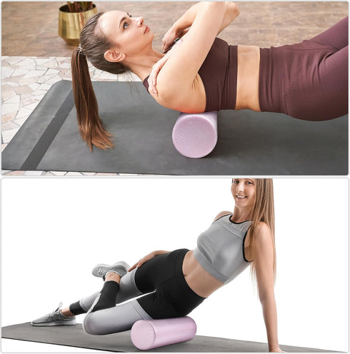 11 7 In1 Set Soulchen Pcs Pink Foam Roller Foam Back Roller Massage Stick Exercise Resistance Elastic Bands Plantar