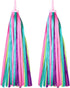 Bike Handlebar Streamers, 1Pair Colorful Bike Tassels Handlebar Rainbow Streamers for Girls