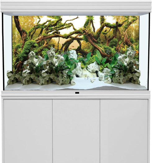 AWERT 48x24 inches Branches Aquarium Background, Aquatic Plant River Bed & Lake Fish Tank Vinyl Background.