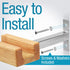 IMPRESA Bike Wall Mount, Stylish Modern Indoor Storage, Heavy-Duty Rack for Vertical or Horizontal Hanging