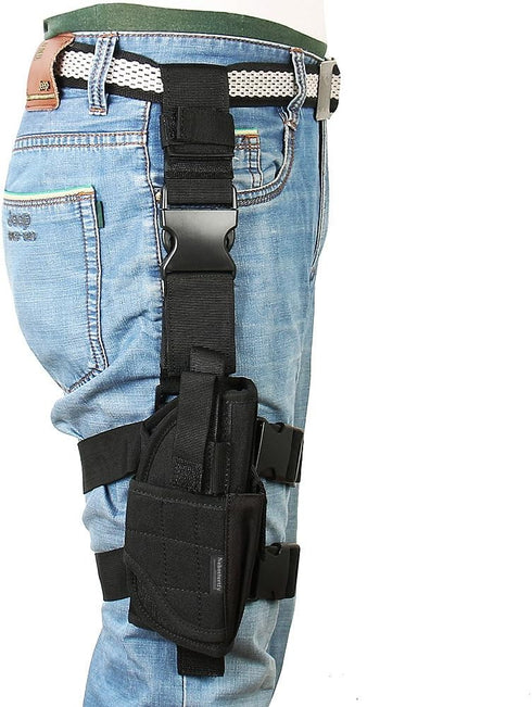 Right Handed Tactical Drop Leg Holster, Pistol Gun Holster Leg Harness