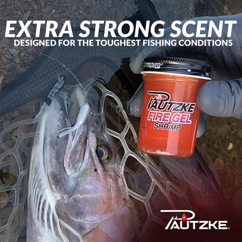 Pautzke Fire Gel Bait Scent Trout Fishing Attractant, Long-Lasting Fish Scent Gel, Easy Apply Lure Enhancer, 1.75 Ounce