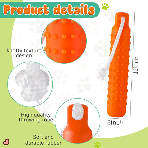 Blueweenly 3 Dummy Pcs Canvas Bumper Bumper Dog Float Toys for Hunting Retriever Training Dog Retriever Outdoor