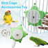 BNOSDM Bird Foraging Toys Cockatiel Foraging Wheel Parrot Cage Spinning Toys Parakeet Enrichment Puzzle Feeder Toy