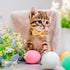 ADOGGYGO 2 Pack Cat Collar with Bow Tie Bell, Breakaway Kitten Collar with Removable Bowtie Carrot Pattern