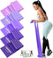 Resistance Bands Set, 5 Pcs Elastic Stretch Bands for Yoga Pilates Fitness Stretching Strength Training