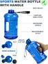 VENNERLI Half Gallon Water Bottle 2.2L, Large Sports Water Bottle with Handle, BPA-free, Leakproof Hydro Bottle