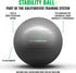 Stability Ball for Golf Training | Proven by Scottie Scheffler | 65cm Grey