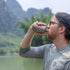 Titanium Ultralight 400Ml Leakproof Outdoor Camping Hiking Sports Water Bottle with Insulating Thermal Sleeve
