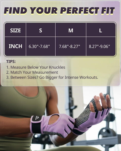 Trideer Weight Lifting Gloves for Women Men with Wrist Support, Workout Gloves Women Full Palm Protection for Gym