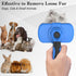 Swihauk Self Cleaning Slicker Brush - Skin Friendly Deshedding Tool for Dogs & Cats, Blue, Suitable for Shedding Pets