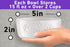 Ceramic Dog Bowl Set with Anti-Slip Rings, 5" Round x 2" Tall, Set of 2 for Small Dogs, White Dog Food Bowls
