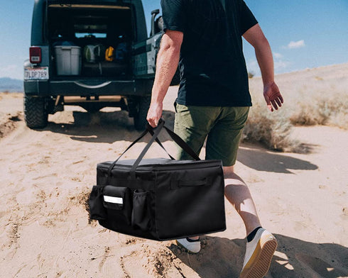 MyLifeUNIT Insulated Cooler Bag for Food & Pizza Delivery Bag Suitable for Car, Bike, Camping, Picnic, Beach, Large