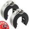 KeppiFitness C-Shape Barbell Clips for Weight Lifting, Fast Lock/Removal 2 Inch Olympic Barbell Collars