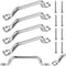 Stainless Steel Footman Loop with Flat Head Tapping Screws, Bimini Top Strap for Kayak and Boat