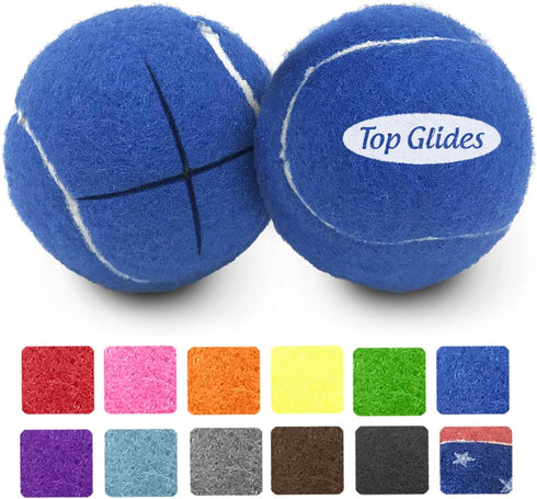 Top Glides Precut Walker Tennis Ball Glides, Dark Blue