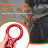 Rescue Figure 8 Descender Climbing Gear, 35KN/3500kg 7075 Aluminum Alloy Rigging Plate for Belaying and Rappeling