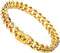 Gold Dog Chain Collars 18K Metal Cuban Link with Secure Buckle for Small Medium Large Dogs