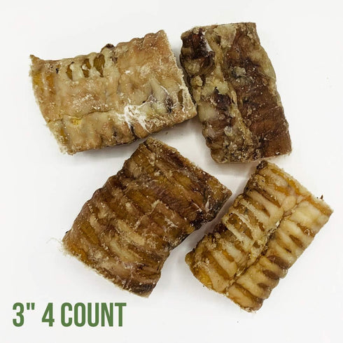 Dog Chews – Beef Trachea Dog Treat Chew Made in USA - Grass Fed American Beef, Glucosamine Rich for Healthy Joints