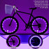 Kid's Bicycle Basket Streamers Set, Children's Wicker Basket with 2 LED Wheel Lights, Daisy Bike Bell