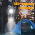 XTAUTO 4-Pack Collapsible Portable LED Camping Lantern Lightweight Waterproof Solar USB Rechargeable LED Flashlight