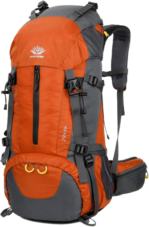WoneNice 50L(45+5) Waterproof Hiking Backpack, Outdoor Sport Daypack with Rain Cover