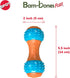 SPOT 5.5 Bam-Bones Plus Gigglers Dumbbell Durable Dog Chew Toy, for Medium Aggressive Chewers, Bamboo Fiber & Nylon