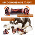 Dog Toys for Aggressive Chewers - Long-Lasting Nylon Chew Bones for Medium to Large Breeds, Teething Toys (Brown)
