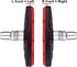 Hotop 2 Pairs V Bike Brake Pads with Hex Nuts and Spacers, V Bicycle Brake Blocks Set 70 mm