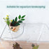 Wzttdm 2Pcs Rimless Clear Aquarium Plant Holder, Aquarium Corner Shelf for Fish Tank, Aquatic Plant Planter & Organizer