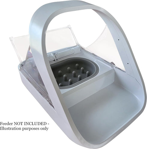 Slow Feeder Bowl Compatible with Sureflap Feeders, BPA Free & Dishwasher Safe, Non-Slip Puzzle Bowl for Small & Medium