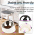 Super Design Mess Free Slanted Dog Bowl, 15° Tilted Non-Skid Feeder for Dogs and Cats, White, 0.5 Cup
